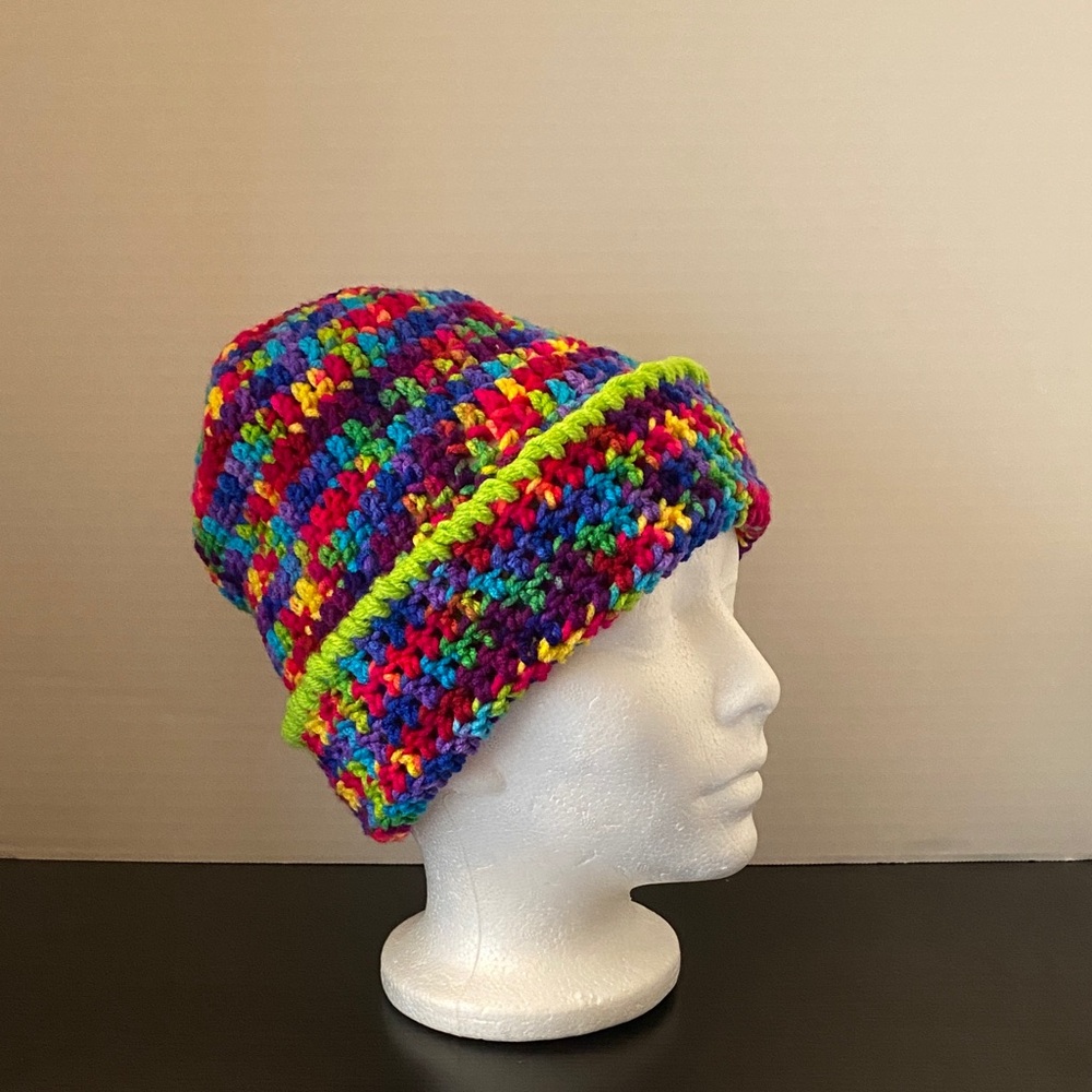 Colorful Crochet Beanie - Picture 2 of 7